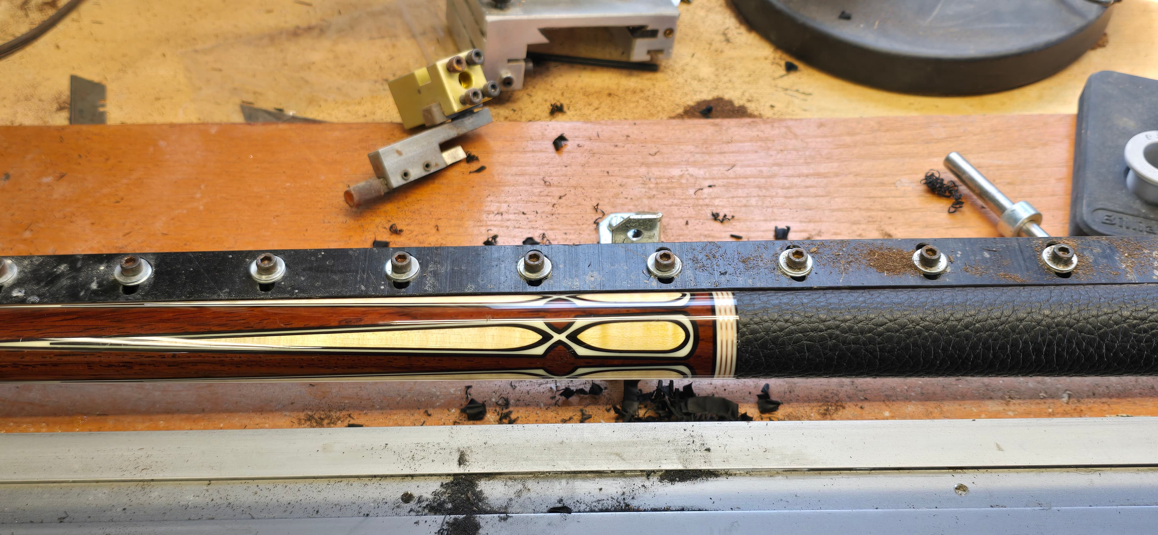 New Leather Wrap — before